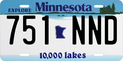 MN license plate 751NND