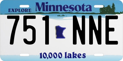 MN license plate 751NNE