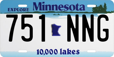 MN license plate 751NNG