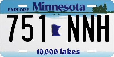 MN license plate 751NNH