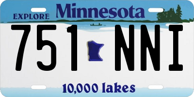 MN license plate 751NNI