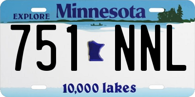 MN license plate 751NNL