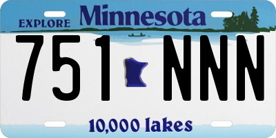 MN license plate 751NNN
