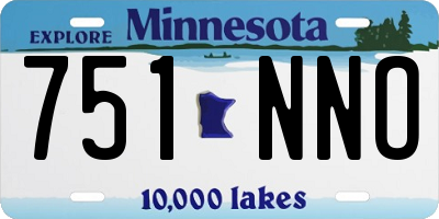 MN license plate 751NNO