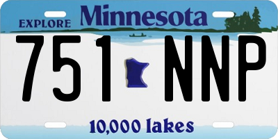 MN license plate 751NNP