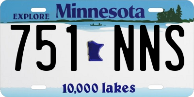 MN license plate 751NNS