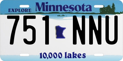 MN license plate 751NNU