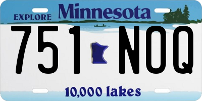 MN license plate 751NOQ