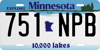 MN license plate 751NPB
