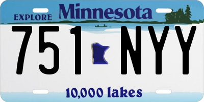 MN license plate 751NYY