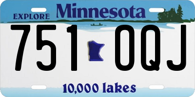 MN license plate 751OQJ
