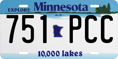 MN license plate 751PCC