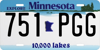 MN license plate 751PGG