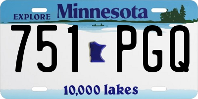 MN license plate 751PGQ