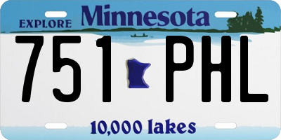 MN license plate 751PHL