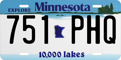 MN license plate 751PHQ