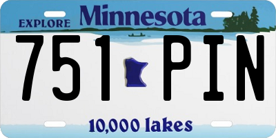 MN license plate 751PIN