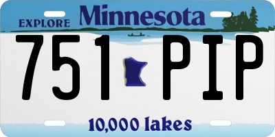 MN license plate 751PIP