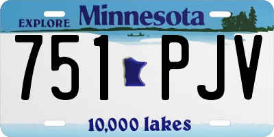 MN license plate 751PJV