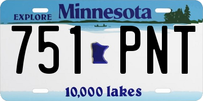MN license plate 751PNT