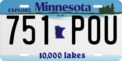MN license plate 751POU