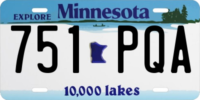 MN license plate 751PQA