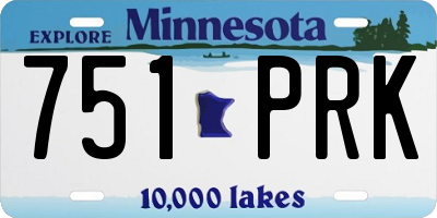 MN license plate 751PRK