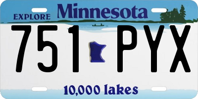 MN license plate 751PYX
