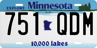MN license plate 751QDM