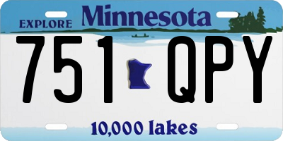 MN license plate 751QPY