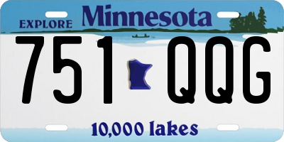 MN license plate 751QQG