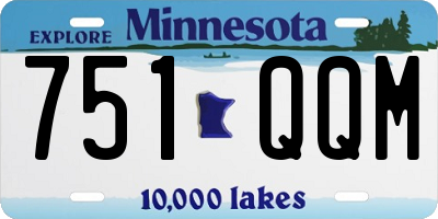 MN license plate 751QQM