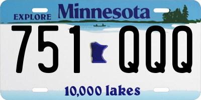 MN license plate 751QQQ