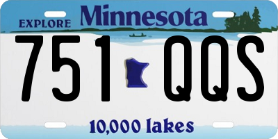 MN license plate 751QQS