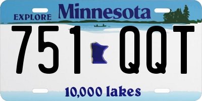 MN license plate 751QQT