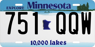 MN license plate 751QQW