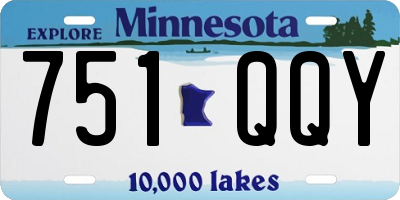 MN license plate 751QQY