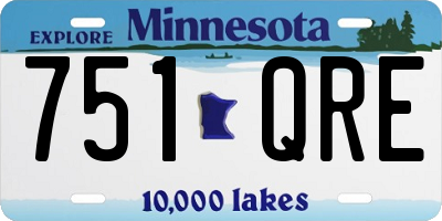 MN license plate 751QRE