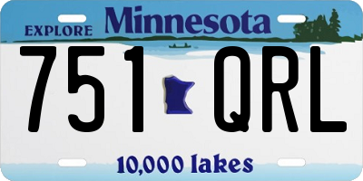 MN license plate 751QRL