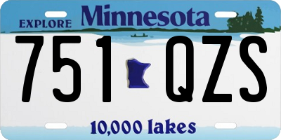 MN license plate 751QZS