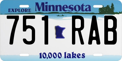 MN license plate 751RAB