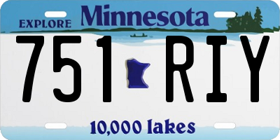 MN license plate 751RIY