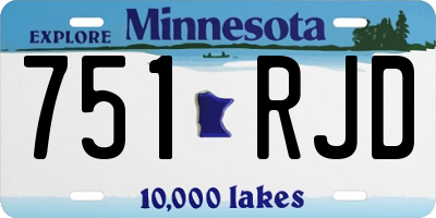 MN license plate 751RJD