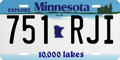 MN license plate 751RJI