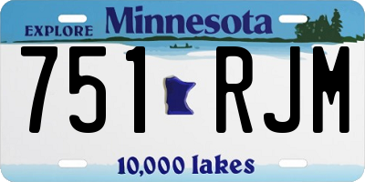 MN license plate 751RJM