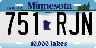 MN license plate 751RJN