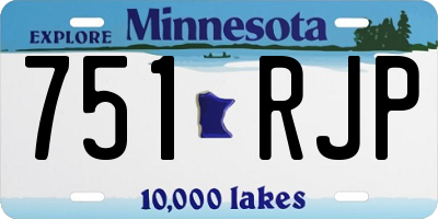 MN license plate 751RJP