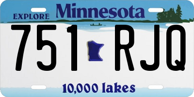 MN license plate 751RJQ