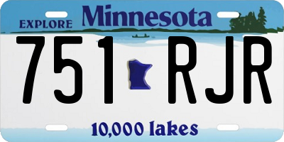 MN license plate 751RJR