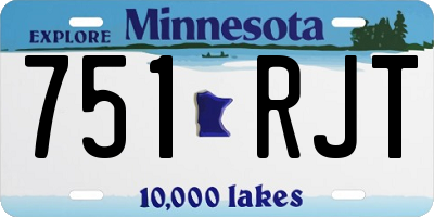 MN license plate 751RJT
